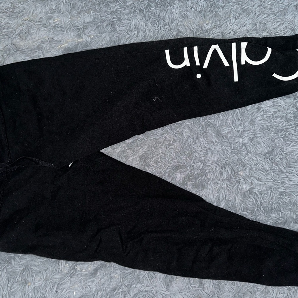 Calvin Klein Black and White Track Pants
